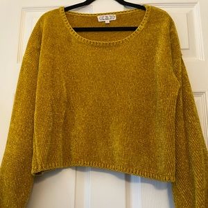 Gold Cozy Sweater, Size Large